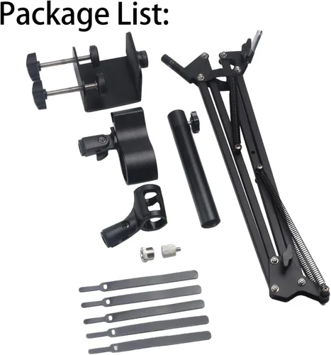 Vista 7 de Soporte de Micrófono con Brazo Articulado para Blue Yeti HyperX QuadCast SoloCast Yeti Nano Snowball SM7B Q2U Fifine K669B y Otros Micrófonos