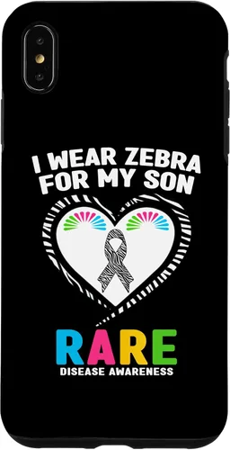 Vista 11 de I Wear Zebra for My Son Rare Disease Awareness Day 2026 Case for iPhone 17