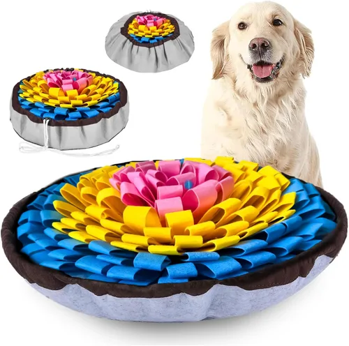 Vista 9 de PET ARENA Alfombrilla de olfateo para perros - Juguete de rompecabezas interactivo ajustable para razas grandes y pequeñas, alimentador lento