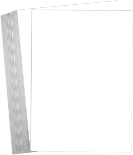 Vista 7 de Hamilco Papel de cartulina blanca de 8.5 x 11 pulgadas, 65 libras, cartulina de cubierta de cartón, paquete de 100 (brillante)