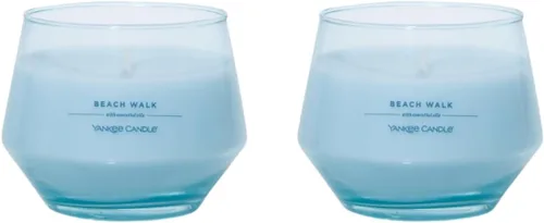 Vista 9 de Yankee Candle Vela de estudio con aceites esenciales, noche de verano, 10 onzas (paquete de 2)