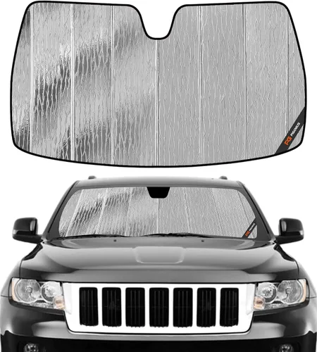 Vista 12 de Pigenius Parasol para parabrisas para Jeep Grand Cherokee 2008-2010 - Parasol para ventana delantera, protección