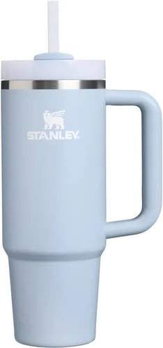 Vista 188 de STANLEY Quencher H2.0 Vaso Térmico con asa y pajilla, 64 onzas, tapa Flowstate de 3 posiciones, gran capacidad para viajes y deportes, vaso de acero