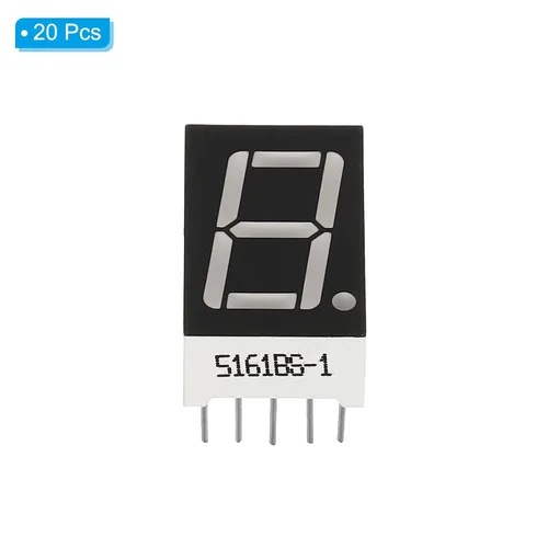 Vista 3 de PATIKIL Tubo digital con pantalla LED, paquete de 20 ánodos comunes, 7 segmentos, 10 pines, 1 broca, 2.1 V, 0.56 pulgadas, módulo de pantalla LED