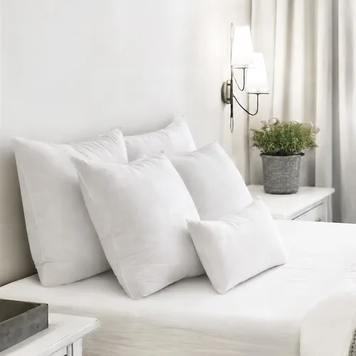Vista 3 de MIULEE - Relleno de almohada de plumas 12x20, cojín decorativo de plumón para sofá, cama, sofá, cama, relleno de almohada esponjoso de tela