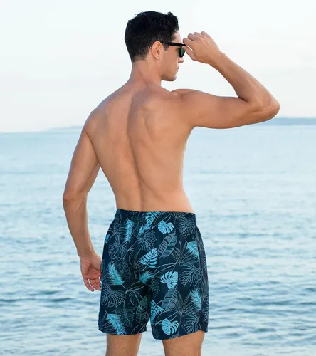 Vista 5 de Cozople Mens Swim Trunks with Compression Liner 5.5" Inseam Quick Dry Bathing Suit Lightweight Swimming Shorts