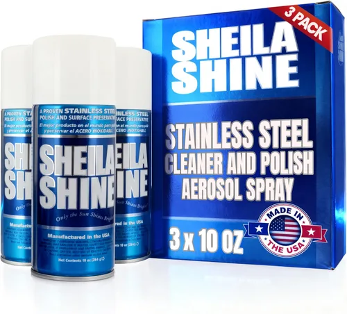 Vista 11 de Sheila Shine Limpiador y pulidor de acero inoxidable de 3 onzas – Limpia, pule y protege los aparatos de cocina, refrigeradores, fregaderos, hornos