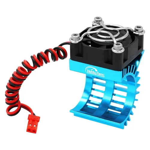 Vista 8 de Disipador de calor de motor RC con ventilador de enfriamiento de 5 V, apto para 370 380 390 2838 2858 2845 disipador de calor de motor sin Negro