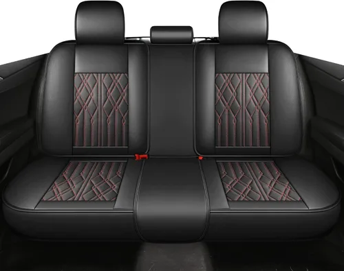 Vista 17 de Huidasource Juego completo de fundas de asiento de automóvil, funda de asiento de cuero transpirable para la mayoría de automóviles, SUV