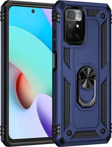 Vista 2 de Funda compatible con Xiaomi Poco X3 GT, compatible con Redmi Note 10 Pro (China), funda para teléfono 5G con soporte de anillo, fundas 2 en 1