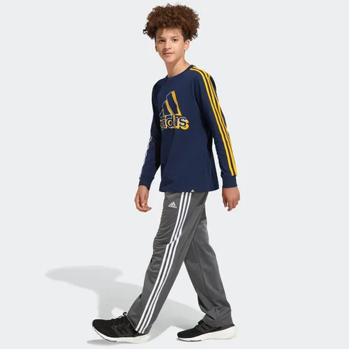 Vista 5 de adidas Camiseta de manga larga dividida de 3 rayas para niño