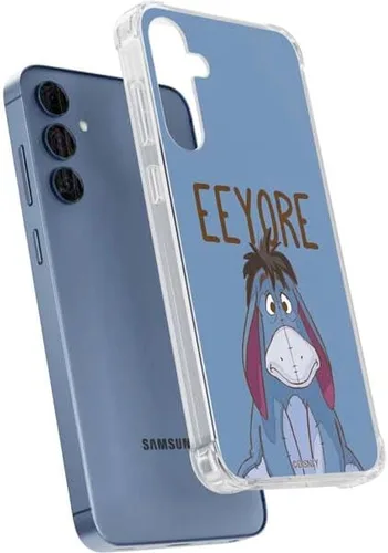 Vista 3 de Skinit Funda transparente compatible con Galaxy S24 – Diseño de retrato oficial de Disney Winnie The Pooh Eeyore