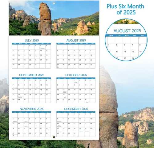 Vista 8 de Regalos de broma - Divertido calendario 2026, 12 meses desde enero de 2026 hasta diciembre de 2026, 28 x 43.18 cm (11 x 17 pulgadas) (abierto)
