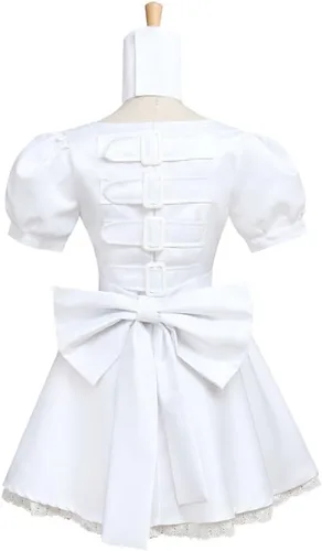 Vista 3 de Fortunehouse Alice Madness Returns Hysteria - Vestido blanco para cosplay