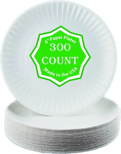 Vista 5 de Perfect Stix plato de papel 6-300, 6 platos de papel, blanco (300 unidades)
