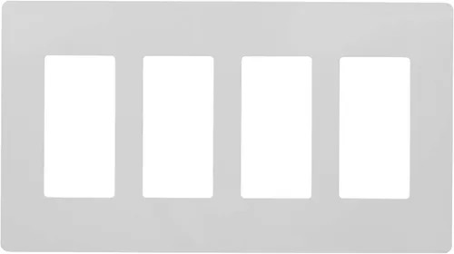 Vista 10 de Faith Placa de pared eléctrica sin tornillos para decoración de 4 segmentos, 4.68 pulgadas de alto x 8.4 pulgadas de largo, se adapta a GFCI