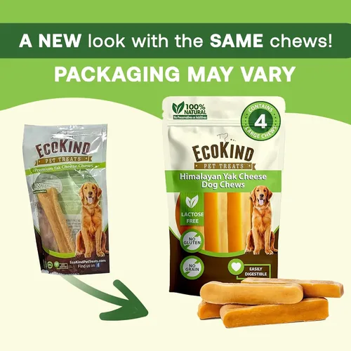 Vista 8 de EcoKind Premium Gold Yak Cheese Masticables para Perros del Himalaya, Premios para Perros de Raza Grande, Totalmente Natural, Alto en Proteínas