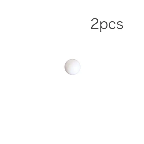 Vista 2 de 3/4'' (0.750 in) 2pcs Delrin Polyoxymethylene (POM) Bolas de rodamiento de plástico sólido