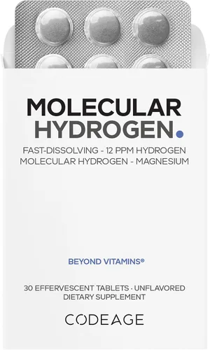 Vista 9 de Codeage Suplemento de hidrógeno molecular – Tabletas de agua de hidrógeno de 12 PPM de disolución rápida con magnesio elemental – Función corporal