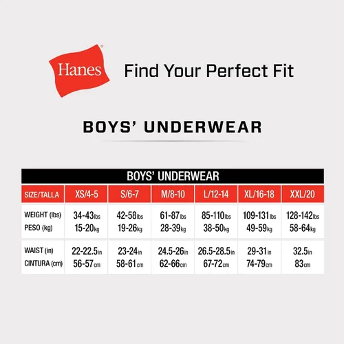 Vista 3 de Hanes Boys Tween Boxer Brief, Performance X-Temp Mesh Stretch Underwear, 6-Pack