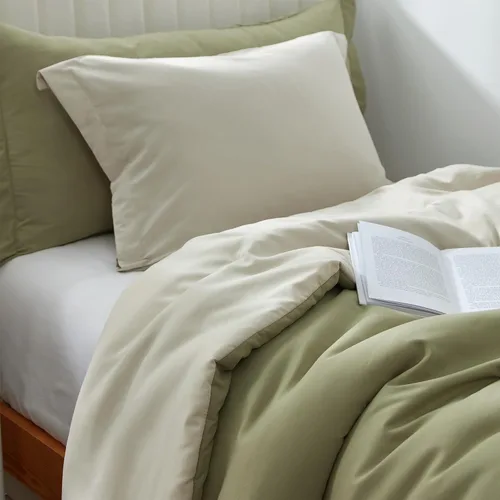 Vista 3 de Dorm Haul® Cozy College - Juego de edredón para cama individual XL - Leche de olmo/avena