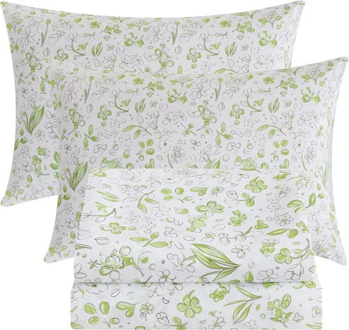 Vista 15 de Bedlifes Juego de sábanas refrescantes de 3 piezas tamaño individual con mezcla de rayón derivado de bambú, suave y transpirable, bolsillo profundo