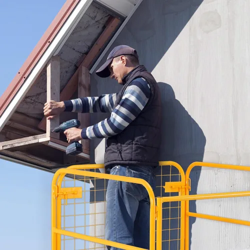 Vista 8 de VEVOR Cesta de Carga para Montacargas, Plataforma de Trabajo con Jaula de Seguridad de 36 x 36 Pulgadas, Capacidad de Carga de 1200 lbs, Cesta