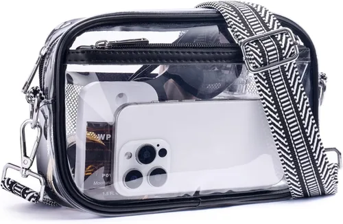 Vista 7 de Frevaou Clear Bag for Stadium Events Crossbody Bags for Women Transparent Purse for Concerts, Games, Festivals