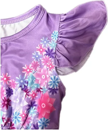 Vista 3 de Choadam Mirabel - Vestido de princesa para niñas y niños pequeños, disfraz de bruja negra, disfraz de princesa melocotón, vestido rosa