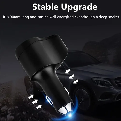 Vista 9 de 4 en 1 cargador del coche del USB C, adaptador multi del encendedor del PD3.0