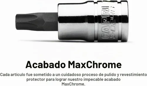 Vista 4 de Capri Tools CP30031 Master Torx Star Juego de Llaves de Vaso, 60 Piezas, Plateado