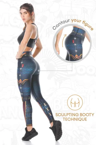 Vista 7 de Active4U Drakon Wear - Leggings de compresión para mujer Drakon WW ww