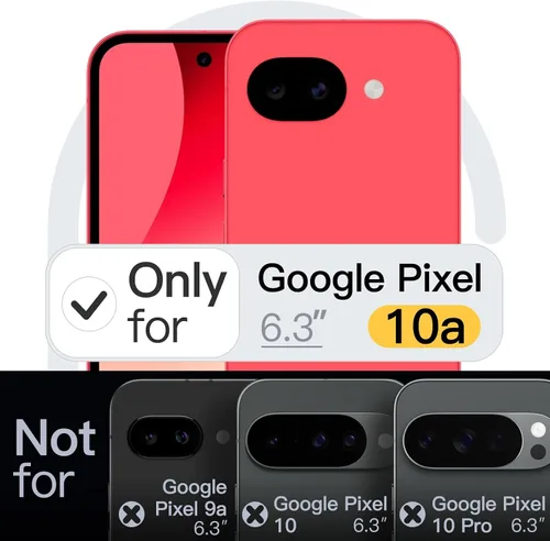 Vista 2 de JETech Funda delgada para Google Pixel 10a, agarre antideslizante, funda protectora de TPU suave con acabado mate, a prueba de golpes (baya)
