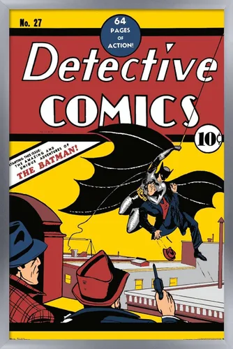 Vista 7 de 24 x 36 DC Comics Batman - Detective #1 Póster de pared, 36 pulgadas de largo x 24 pulgadas, versión enmarcada en negro Versión con marco negro