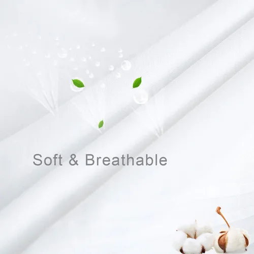Vista 5 de Juego de 2 fundas de almohada con ojales de encaje con volantes, color blanco, estilo rústico y elegante, de algodón, con bordado, floral