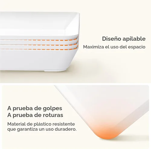 Vista 6 de Lifewit - 4 bandejas de servir para suministros de fiesta, plato de plástico reutilizable para servir alimentos para postres, aperitivos, frutas