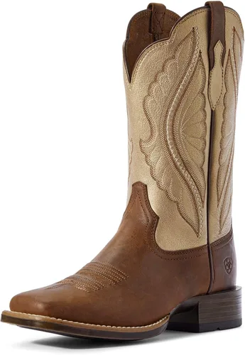 Vista 11 de Ariat - Botas redondas con diseño de Patriot Broche de jengibre/ojos azules bebé