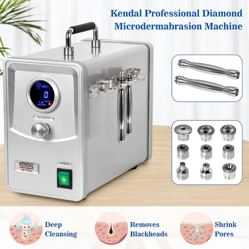 Vista 2 de Kendal Máquina profesional de Microdermabrasion del diamante, equipo facial del cuidado de piel de Dermobrasion con pantalla digital también bueno