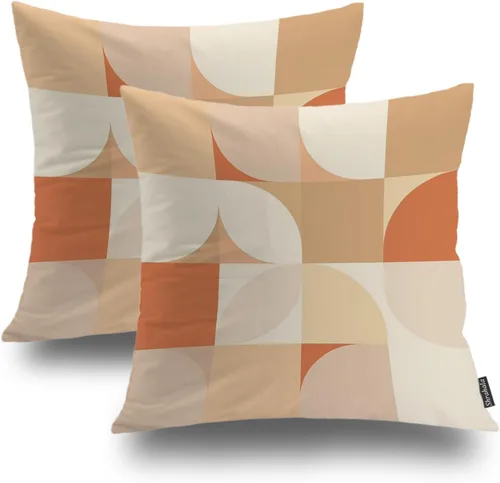 Vista 15 de Shrahala Abstract Art Modern Aesthetic Decorative Pillow Covers, Fluid Forms Minimalist Throw Pillow Cover Blended Hidden Zipper Cushion Cases for