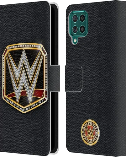 Vista 340 de Head Case Designs Officially Licensed WWE Cruiserweight Champion Title Belts Leather Wallet Case Compatible with Samsung Galaxy A07 4G Campeón