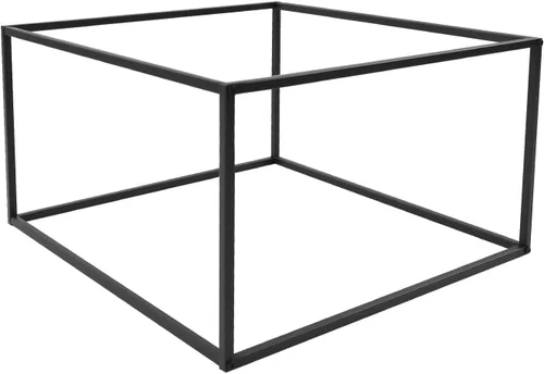 Vista 6 de Mesa auxiliar rectangular negra de metal, mesa auxiliar moderna, mesa auxiliar pequeña, mesa de sofá, mesa auxiliar impermeable, mesa de café