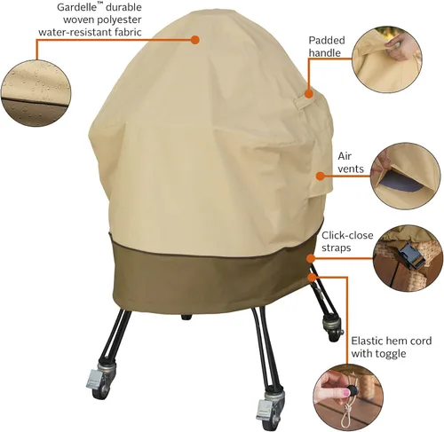Vista 12 de Classic Accessories - Funda para parrilla Veranda Big Green Egg, L, Pebble