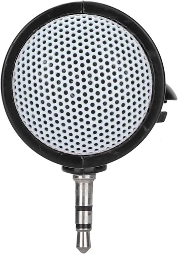 Vista 6 de Altavoz portátil, 0.138 in Jack estéreo alimentado por batería, altavoz inalámbrico enchufable, mini altavoz portátil para teléfonos móviles