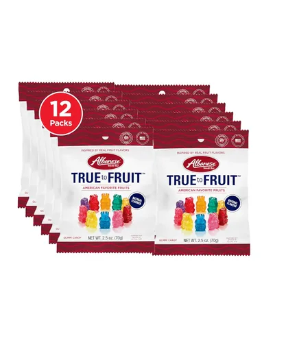 Vista 13 de Albanese World's Best True to Fruit™ - Gomitas de frutas favoritas estadounidenses, bolsa de caramelo de 0.75 onzas (paquete de 200)