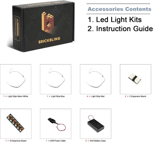 Vista 5 de BrickBling Luces LED para Lego Technic Planeta Tierra y Luna en órbita, kit de luz creativo compatible con Lego 42179 Sistema Solar Space