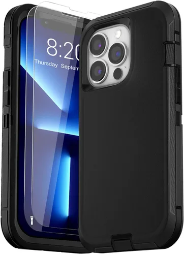 Vista 27 de Funda para iPhone 13 (6.1 pulgadas), con 2 protectores de pantalla de vidrio templado