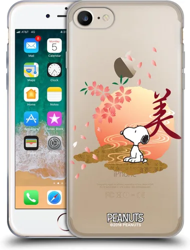 Vista 211 de Carcasa de gel para iPhone 7 Plus/iPhone 8 Plus, diseño de Snoopy Oriental de Peanuts, Badges