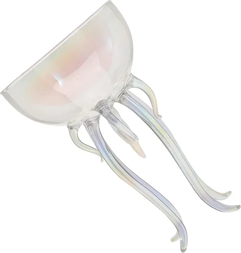 Vista 7 de Copa de cóctel creativa Forma única Medusa Copa de vino Uso Pub Copas de vino transparentes Fiestas Bodas Bares para el hogar