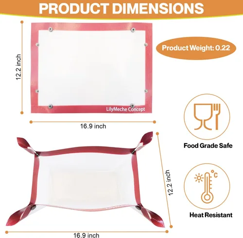 Vista 7 de Tapete de silicona para hornear con botón Libre de BPA grande antiadherente para cocina, profesional, reutilizable, resistente al calor, media