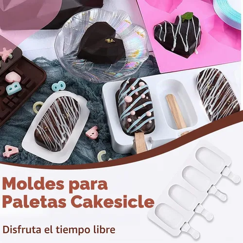 Vista 9 de WhiteRhino Juego de moldes de silicona con forma de corazón de chocolate, grandes rompibles, bomba de cacao caliente de 2.6 pulgadas, moldes